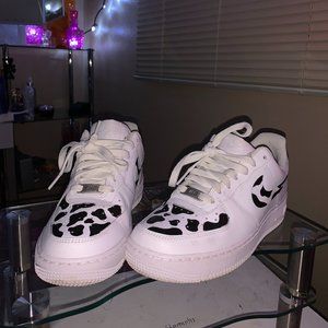 Cow Print Custom Air Force 1's